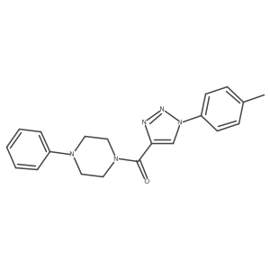 (4-phenylpiperazin-1-yl)(1-(p-tolyl)-1H-1,2,3-triazol-4-yl)methanone Structure