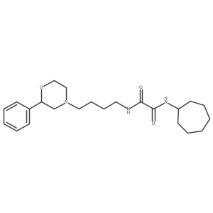 N1-cycloheptyl-N2-(4-(2-phenylmorpholino)butyl)oxalamide结构式