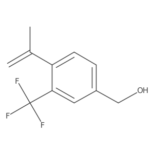 Benzenemethanol, 4-(1-methylethenyl)-3-(trifluoromethyl)-结构式