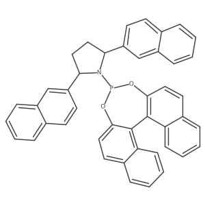 (2R,5R)-1-(11bR)-Dinaphtho[2,1-d:1',2'-f][1,3,2]dioxaphosphepin-4-yl-2,5-di-2-naphthalenylpyrrolidine Structure