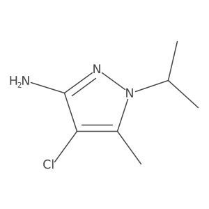 4-Chloro-1-isopropyl-5-methyl-1H-pyrazol-3-amine Structure