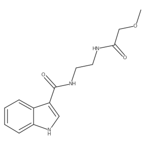 N-{2-[(methoxyacetyl)amino]ethyl}-1H-indole-3-carboxamide Structure