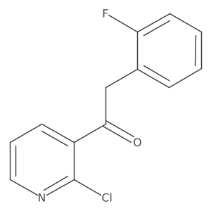 1-(2-Chloropyridin-3-yl)-2-(2-fluorophenyl)ethanone Structure