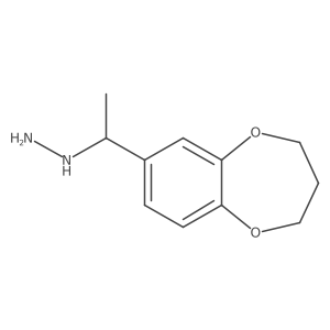1-(1-(3,4-dihydro-2H-benzo[b][1,4]dioxepin-7-yl)ethyl)hydrazine Structure