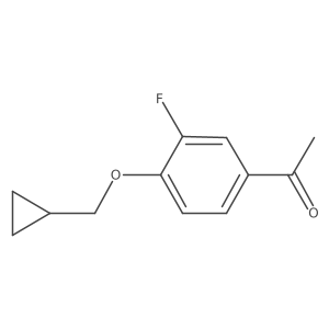 1-(4-Cyclopropylmethoxy-3-fluorophenyl)-ethanone Structure