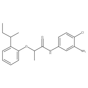 N-(3-Amino-4-chlorophenyl)-2-[2-(sec-butyl)-phenoxy]propanamide结构式