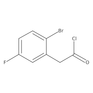 2-Bromo-5-fluorophenylacetyl chloride结构式