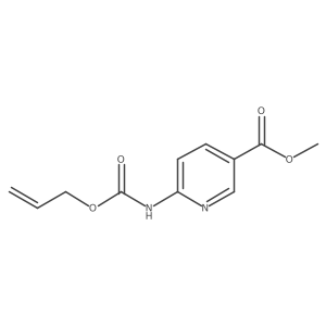 Methyl 6-(prop-2-enoxycarbonylamino)pyridine-3-carboxylate结构式