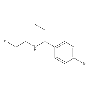 2-{[1-(4-Bromophenyl)propyl]amino}ethan-1-ol Structure