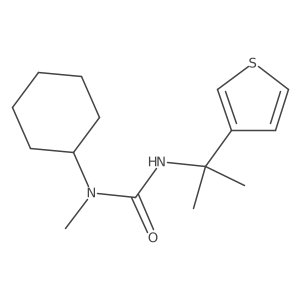 N-Cyclohexyl-N-methyl-Na(2)-[1-methyl-1-(3-thienyl)ethyl]urea结构式