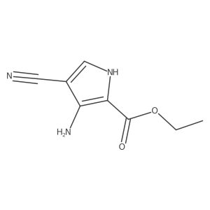 ethyl 3-amino-4-cyano-1H-pyrrole-2-carboxylate结构式