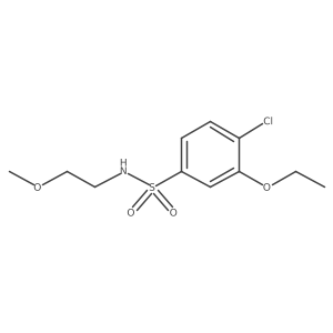 [(4-Chloro-3-ethoxyphenyl)sulfonyl](2-methoxyethyl)amine结构式