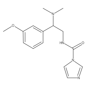 N-[2-(dimethylamino)-2-(3-methoxyphenyl)ethyl]-1H-imidazole-1-carboxamide结构式