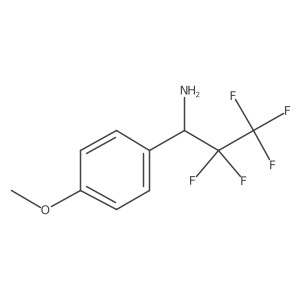 2,2,3,3,3-Pentafluoro-1-(4-methoxyphenyl)propan-1-amine Structure