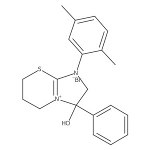 1-(2,5-dimethylphenyl)-3-hydroxy-3-phenyl-3,5,6,7-tetrahydro-2H-imidazo[2,1-b][1,3]thiazin-1-ium bromide结构式