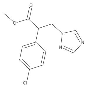 methyl alpha-(1H-1,2,4-triazol-1-ylmethyl)-4-chlorophenylacetate结构式