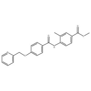 Methyl 3-methyl-4-(4-(pyridin-2-ylmethoxy)benzamido)benzoate Structure
