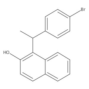 1-[1-(4-Bromophenyl)ethyl]-2-naphthol结构式