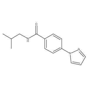 n-Isobutyl-4-(1h-pyrazol-1-yl)benzamide Structure