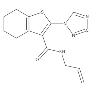 N-(prop-2-en-1-yl)-2-(1H-tetrazol-1-yl)-4,5,6,7-tetrahydro-1-benzothiophene-3-carboxamide Structure