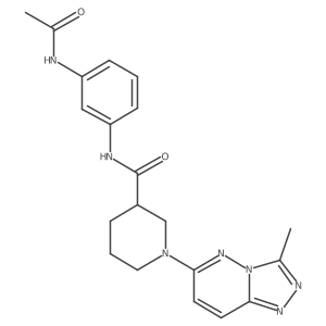 N-[3-(acetylamino)phenyl]-1-(3-methyl[1,2,4]triazolo[4,3-b]pyridazin-6-yl)piperidine-3-carboxamide Structure