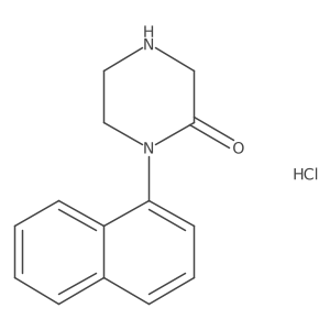 1-(Naphthalen-1-yl)piperazin-2-one hydrochloride结构式