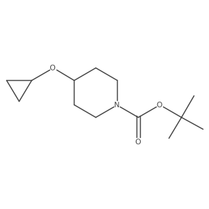 tert-Butyl 4-cyclopropoxypiperidine-1-carboxylate Structure