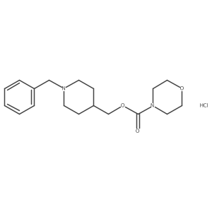(1-Benzylpiperidin-4-yl)methyl morpholine-4-carboxylate hydrochloride结构式