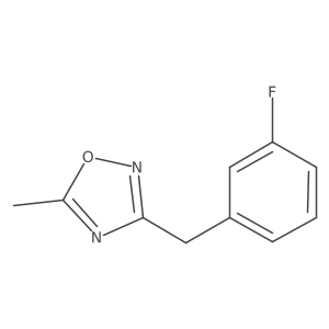3-(3-Fluoro-benzyl)-5-methyl-[1,2,4]oxadiazole Structure