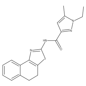 1-ethyl-5-methyl-N-{4H,5H-naphtho[1,2-d][1,3]thiazol-2-yl}-1H-pyrazole-3-carboxamide Structure