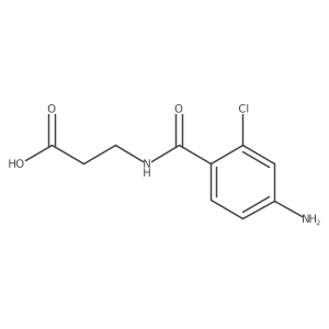 3-(4-Amino-2-chlorobenzamido)propanoic acid结构式