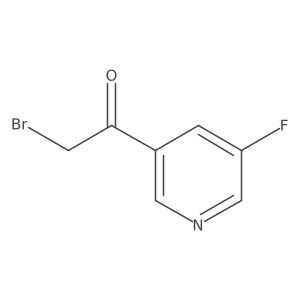 2-Bromo-1-(5-fluoropyridin-3-yl)ethan-1-one Structure