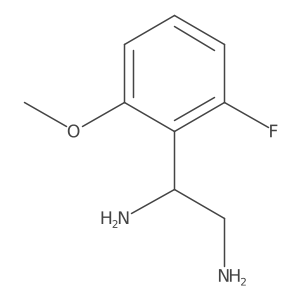 (1R)-1-(6-Fluoro-2-methoxyphenyl)ethane-1,2-diamine Structure
