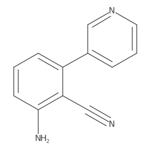 2-Amino-6-(pyridin-3-yl)benzonitrile Structure
