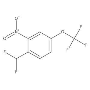 1-(Difluoromethyl)-2-nitro-4-(trifluoromethoxy)benzene结构式