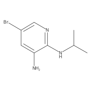 5-bromo-N2-isopropylpyridine-2,3-diamine结构式