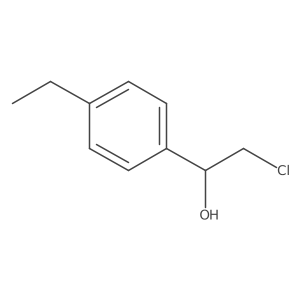 2-Chloro-1-(4-ethylphenyl)ethan-1-ol Structure