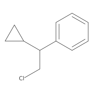 (2-Chloro-1-cyclopropylethyl)benzene结构式