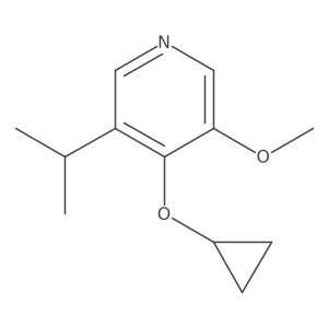 4-Cyclopropoxy-3-isopropyl-5-methoxypyridine结构式