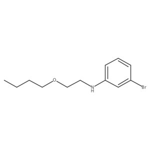 3-bromo-N-(2-butoxyethyl)aniline Structure