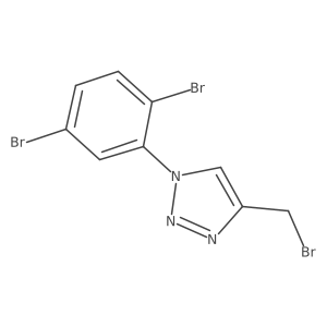 4-(Bromomethyl)-1-(2,5-dibromophenyl)-1H-1,2,3-triazole Structure