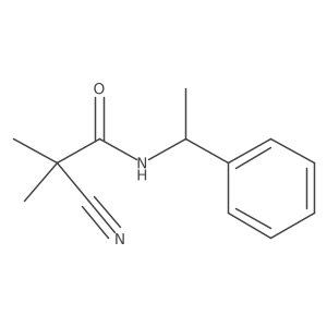 2-cyano-2,2-dimethyl-N-(1-phenylethyl)acetamide结构式