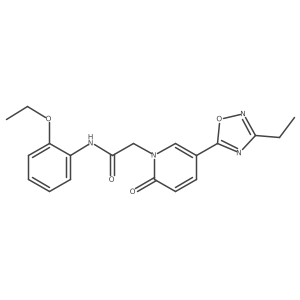 N-(2-ethoxyphenyl)-2-(5-(3-ethyl-1,2,4-oxadiazol-5-yl)-2-oxopyridin-1(2H)-yl)acetamide结构式