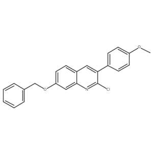 7-(Benzyloxy)-2-chloro-3-(4-methoxyphenyl)quinoline Structure