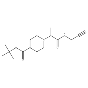 Tert-butyl 4-{1-[(prop-2-yn-1-yl)carbamoyl]ethyl}piperazine-1-carboxylate Structure