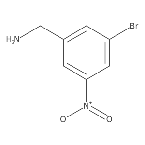 (3-Bromo-5-nitrophenyl)methanamine Structure