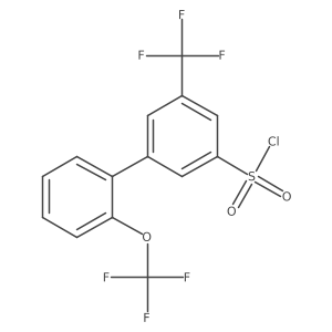 2'-(Trifluoromethoxy)-5-(trifluoromethyl)biphenyl-3-sulfonyl chloride Structure