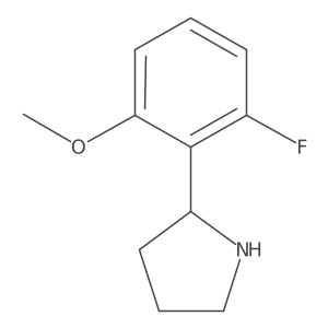 2-(2-Fluoro-6-methoxyphenyl)pyrrolidine结构式