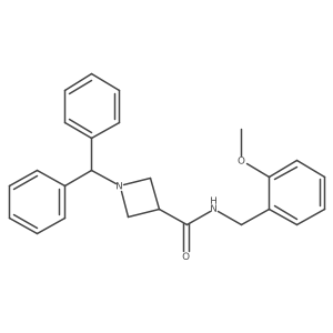 1-benzhydryl-N~3~-(2-methoxybenzyl)-3-azetanecarboxamide Structure