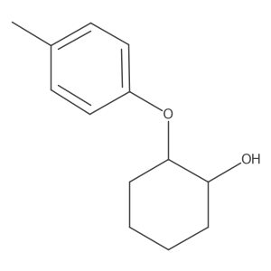 trans-2-(4-Methylphenoxy)cyclohexan-1-ol结构式